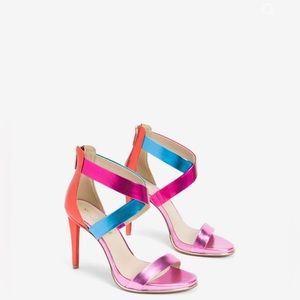 BROOKE CROSS STRAP HEELED SANDAL
